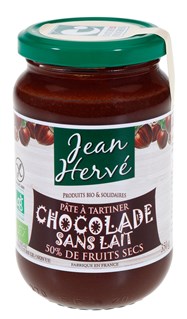Jean Hervé Pâte à tartiner chocolade sans lait/sans huile de palme bio 350g - 7059